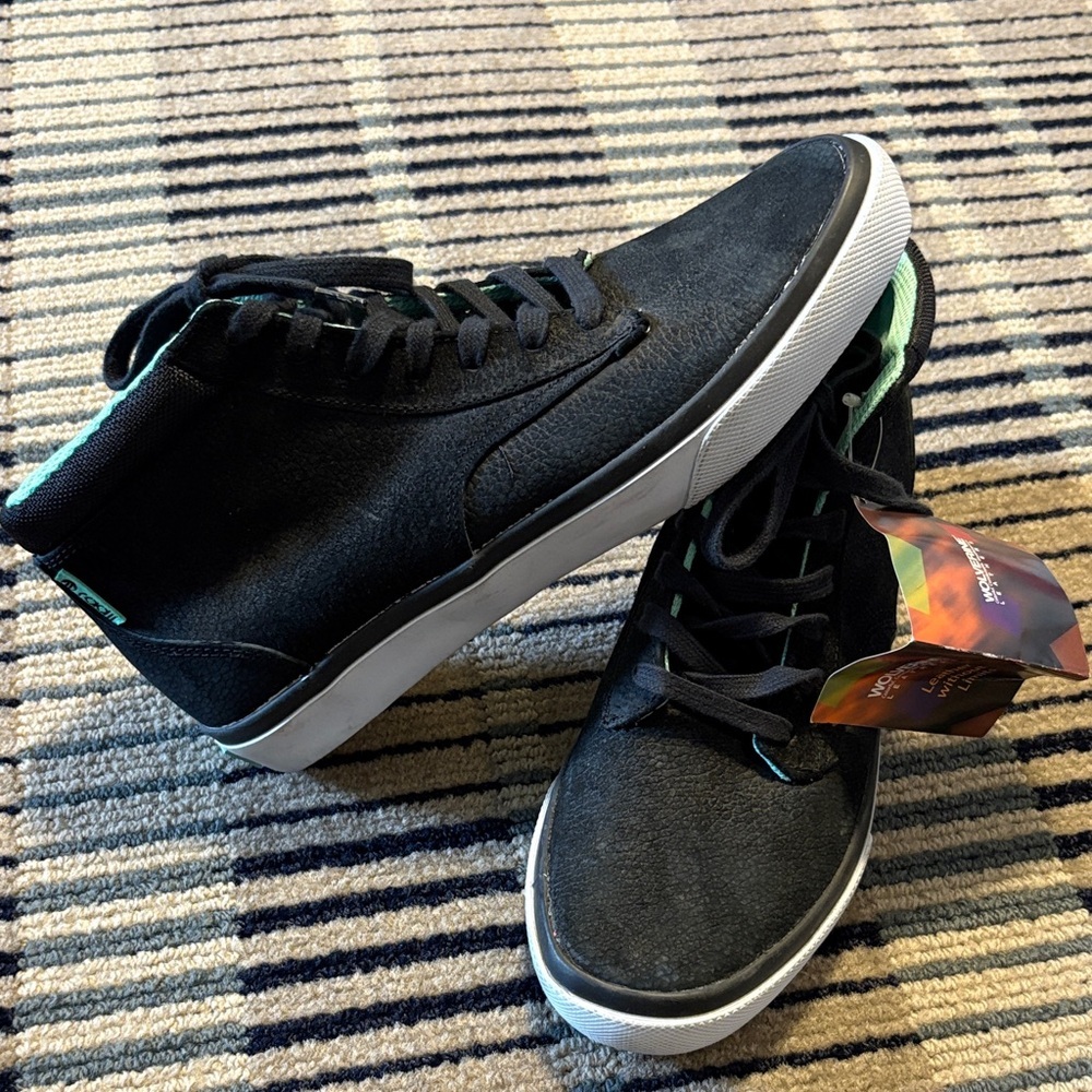 Radii Tiffany blue and Black High-Top Sneakers